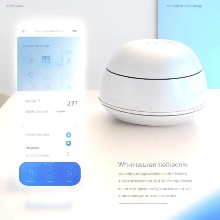 Ein smartairx Sensor an der Innenwand misst kontinuierlich Temperatur und Luftfeuchtigkeit.